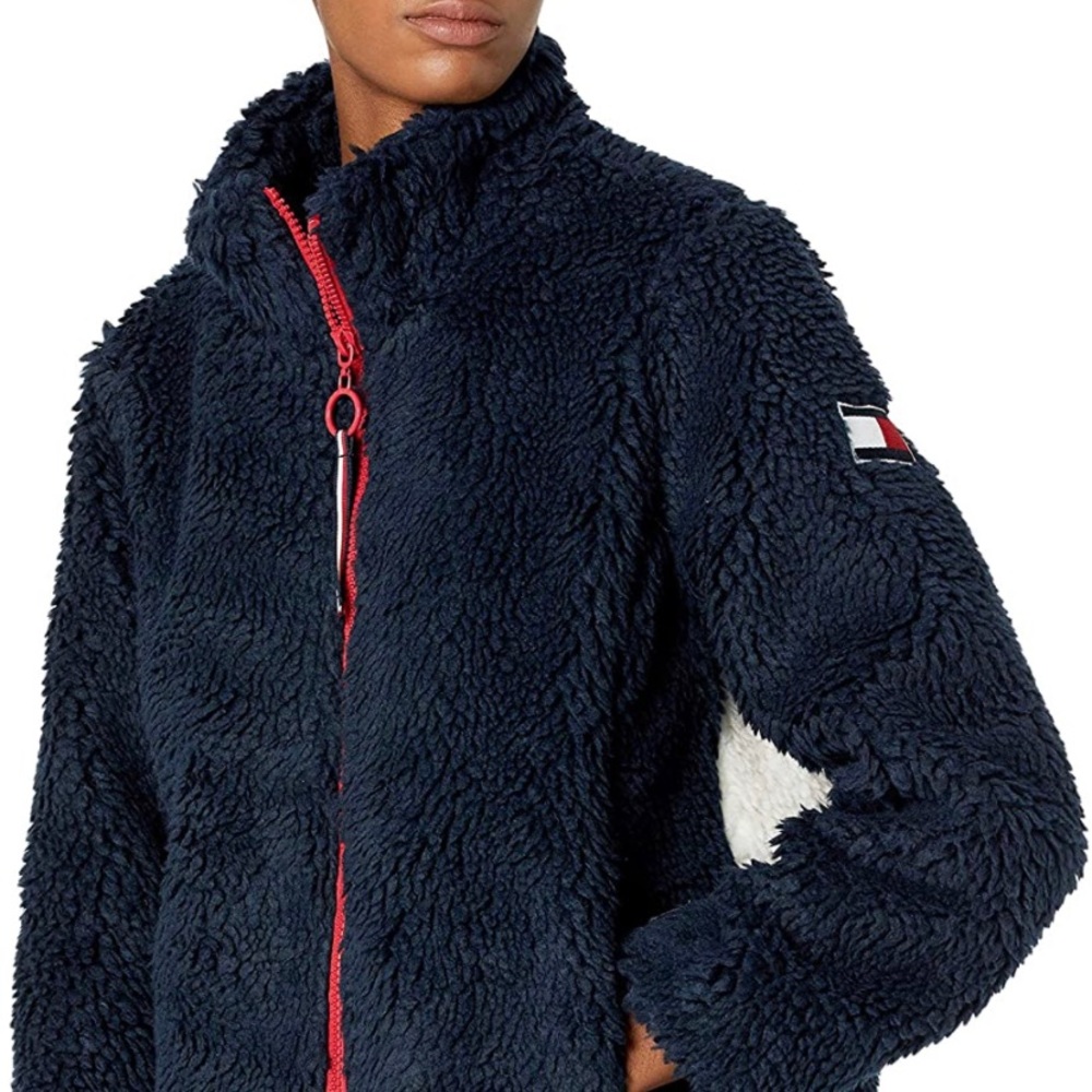 Womens Tommy Hilfiger Sherpa jacket size medium 195$ retail price